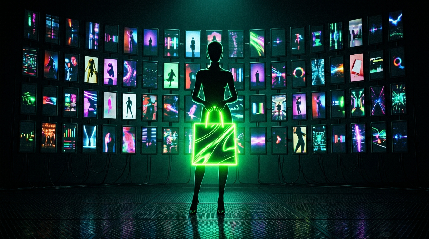 calendário de contagem regressiva em estilo futurista verde neon